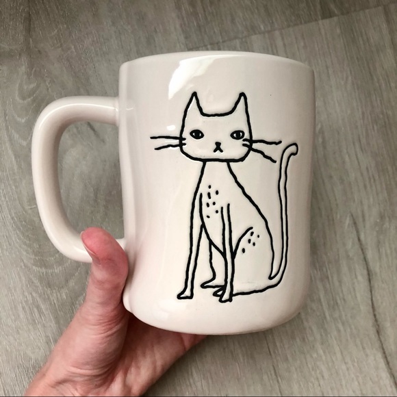 ✨HP✨ Rae Dunn Scaredy Cat Halloween Mug 🐈‍⬛ NWOT - Picture 7 of 9